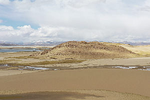 沙漠  沙丘  山  湖  河  视频素材