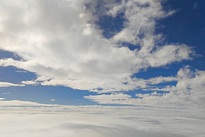 4K延时航拍云上天空云层白云视频素材