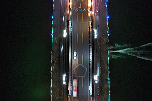 4K广州市城市建设城市风光街道立交桥车流高楼大厦海珠桥夜景视频素材